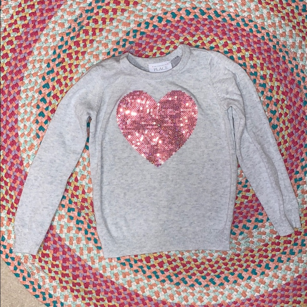 5T heart sweater